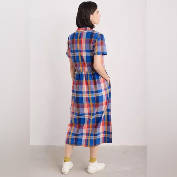 NWOT Seasalt Cornwall Fleet Plaid Dress - Picture 2 of 11